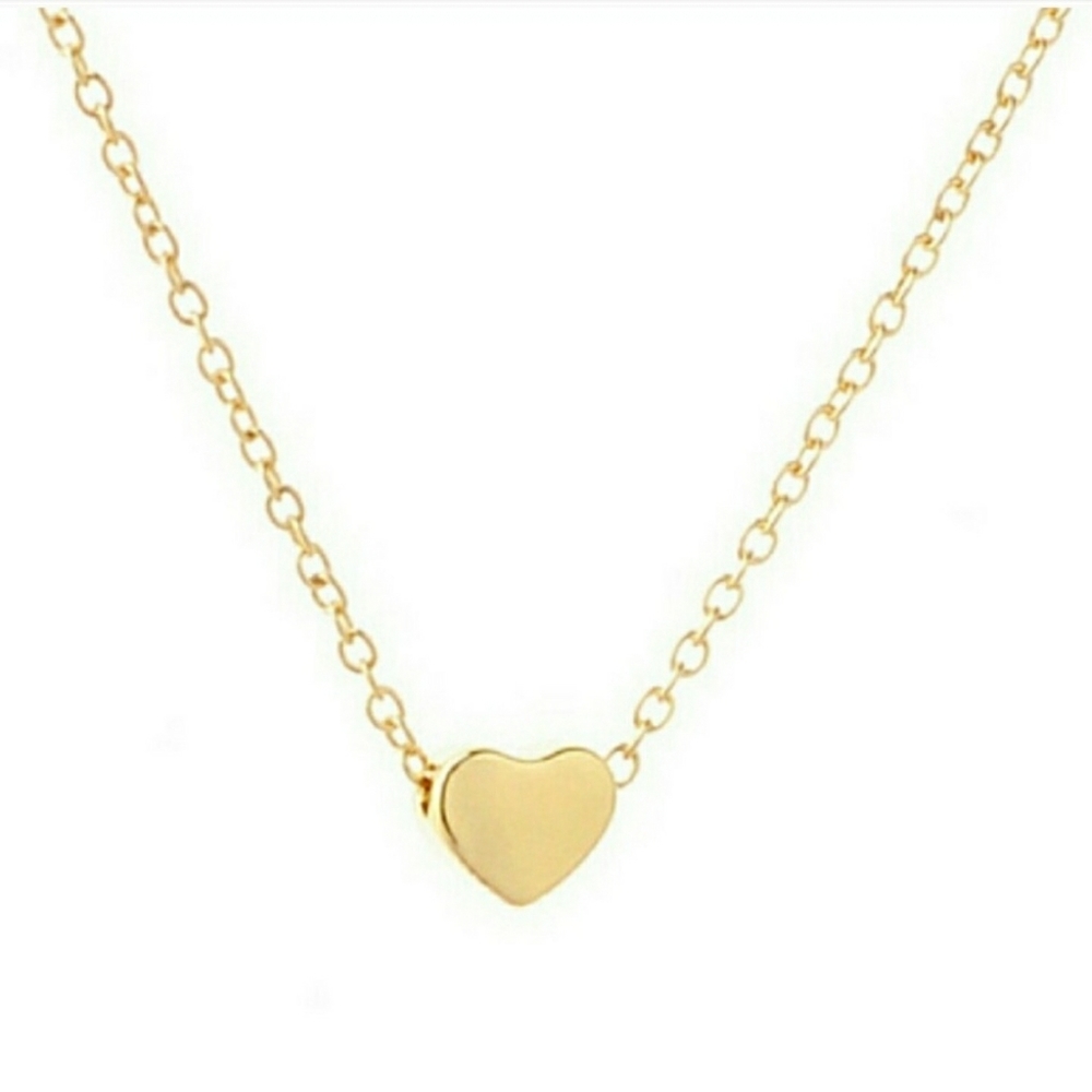 NWT Gold Dainty Heart Necklace - Picture 4 of 10